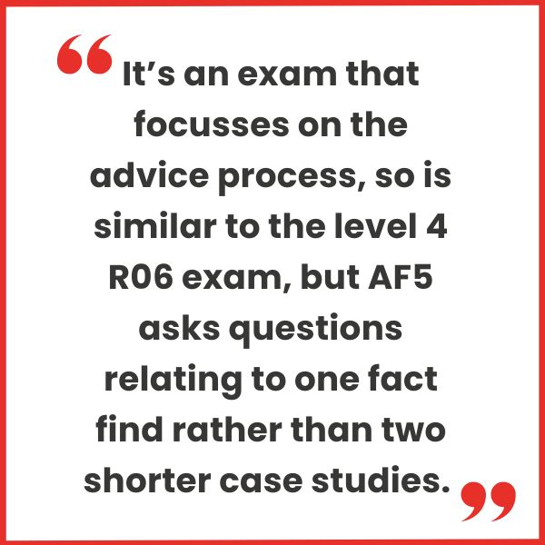AF5 Financial planning process BTS launch new exam support